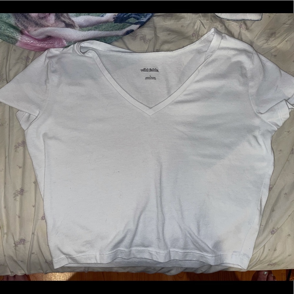 Wild Fable White Crop Top.